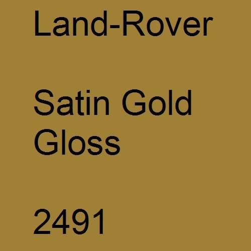 Land-Rover, Satin Gold Gloss, 2491.